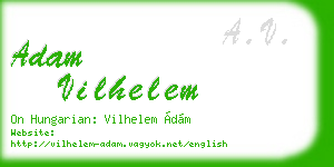 adam vilhelem business card